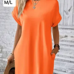 Vestido pulover naranja