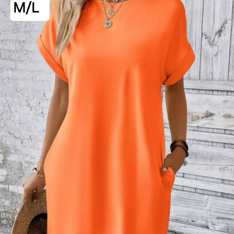 Vestido pulover naranja