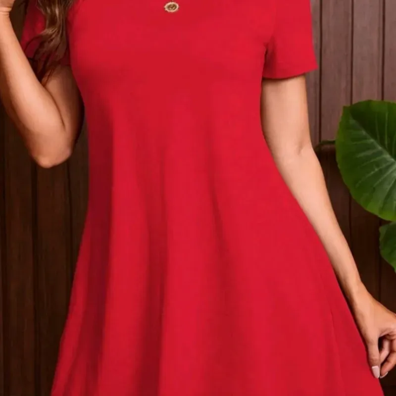 Vestido rojo elastizado