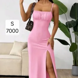 Vestido Rosa abierto al lado