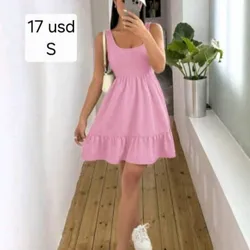Vestido rosa verano