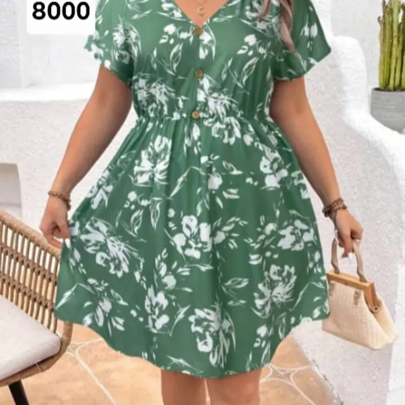 Vestido verde 1XL