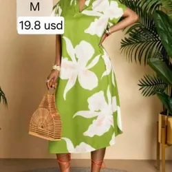 Vestido Verde con flores
