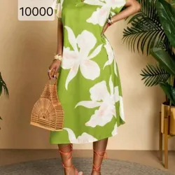 Vestido Verde con flores