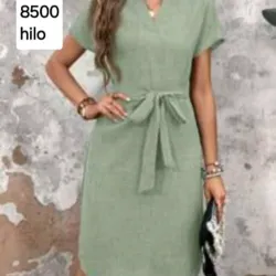 Vestido verde hilo