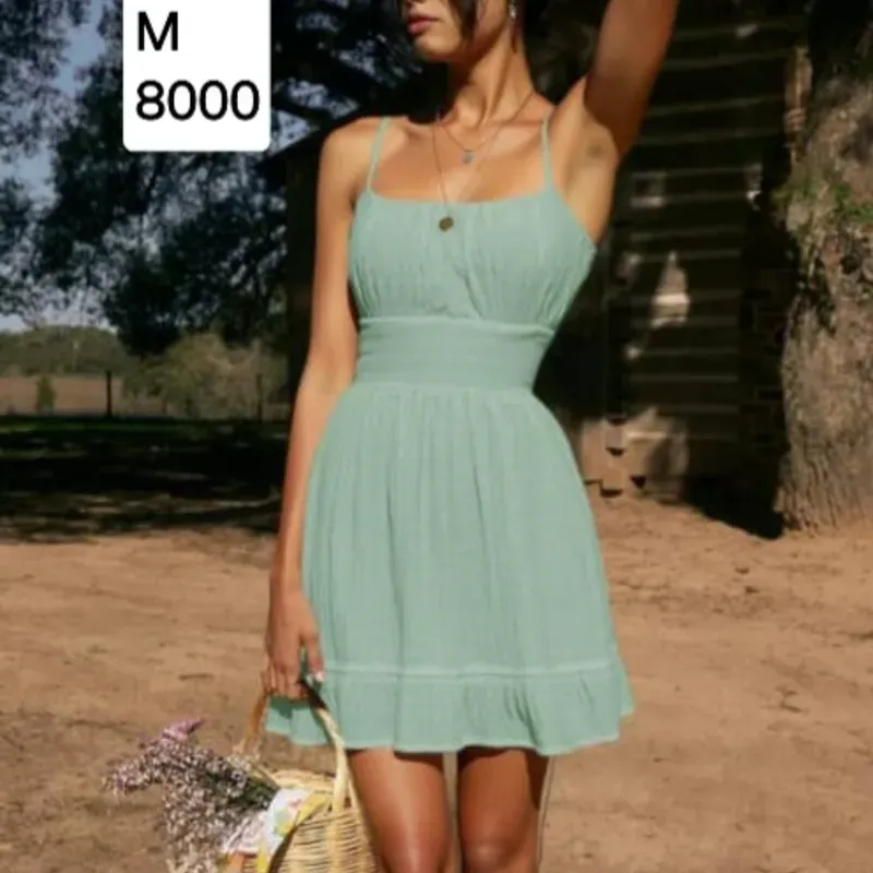 Vestido verde menta