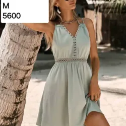 Vestido verde menta
