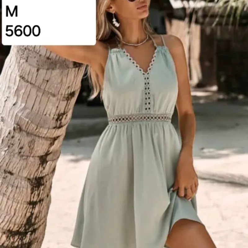 Vestido verde menta