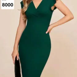 Vestido verde oscuro