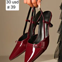 Zapatos finos Rojo Vino