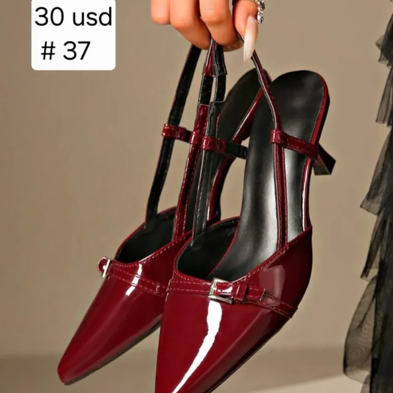 Zapatos finos Rojo Vino