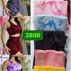 Conjuntos de blusa y licra (marmoleadas)