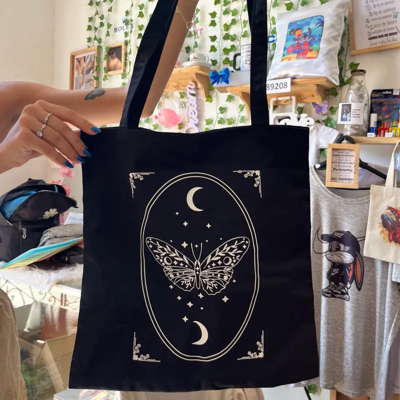 Bolso de tela negro ✨