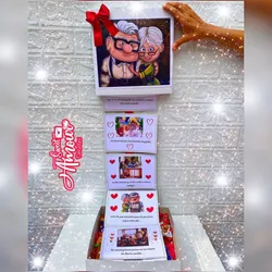 Caja decorada con temática y tarjetas ✨