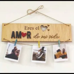 Cuadro con fotos colgantes ✨