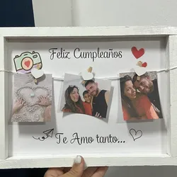 Cuadro con fotos colgantes ✨