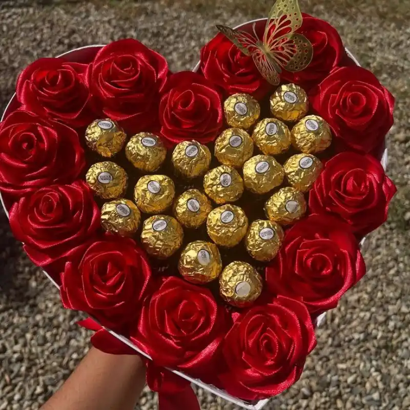 ❤️🌹 Súper Corazón de Flores Eternas ✨