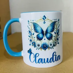 Taza con aza de color ✨