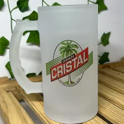 Taza grande cervecera nevada✨