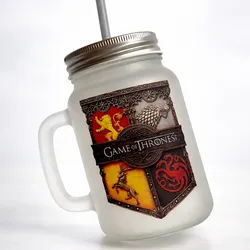 Taza nevada con tapa plateada y pitillo ✨