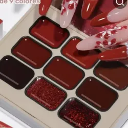 Estuche de 9 colores pintura de gel