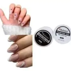 Pareja painting gel blanco y negro 