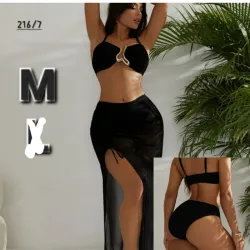 Biquini Halter de Tirante 3 Piezas