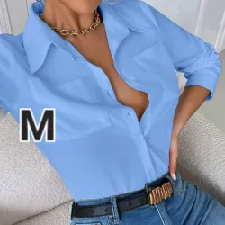 Blusa Manga Larga con Bolsillo