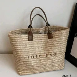Bolso de Playa de Paja Estilo 2025
