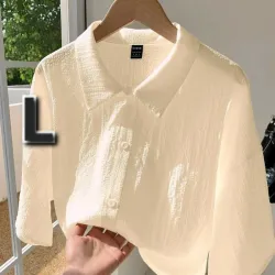 Camisa Corta Tejida con Botones