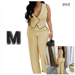 Conjunto 2 Pieza con Top Cuello Abierto