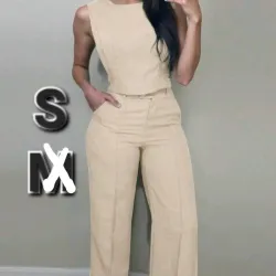 Conjunto de Camiseta y Pantalon Unicolor 