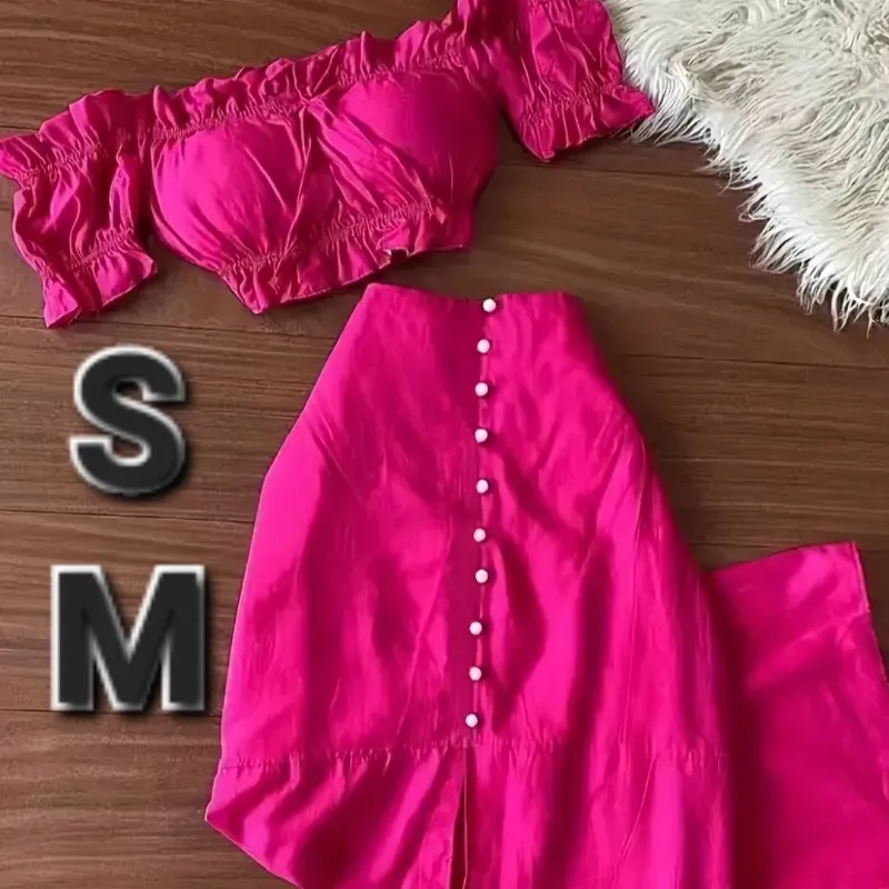 Conjunto de Saya y Top Sexy