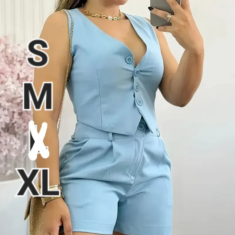 Conjunto Elegante de Chaqueta y Short