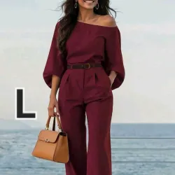 Conjunto Elegante de Top Asimetrico