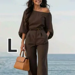 Conjunto Elegante de Top Asimetrico