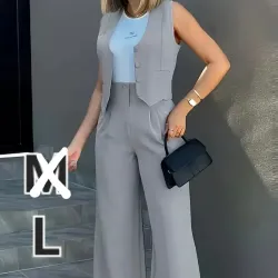 Conjunto Elegante de Top y Pantalon