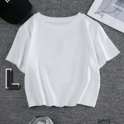 Pulover Top de Cuello Redondo