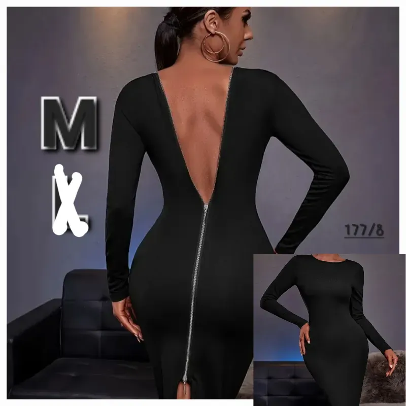 Vestido Ajustado con Cremallera