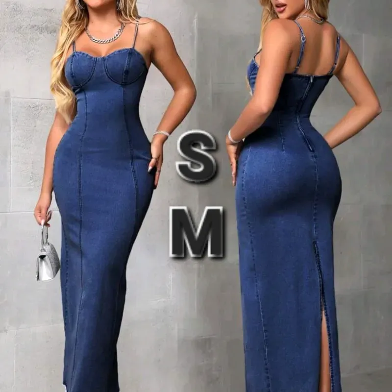 Vestido de Mezclilla sin Tirantes