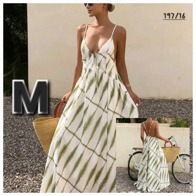 Vestido de Tirante y Espalda Descubiertas 