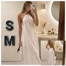 Vestido Elegante con Cordones de Encaje