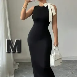 Vestido Elegante de Lazo