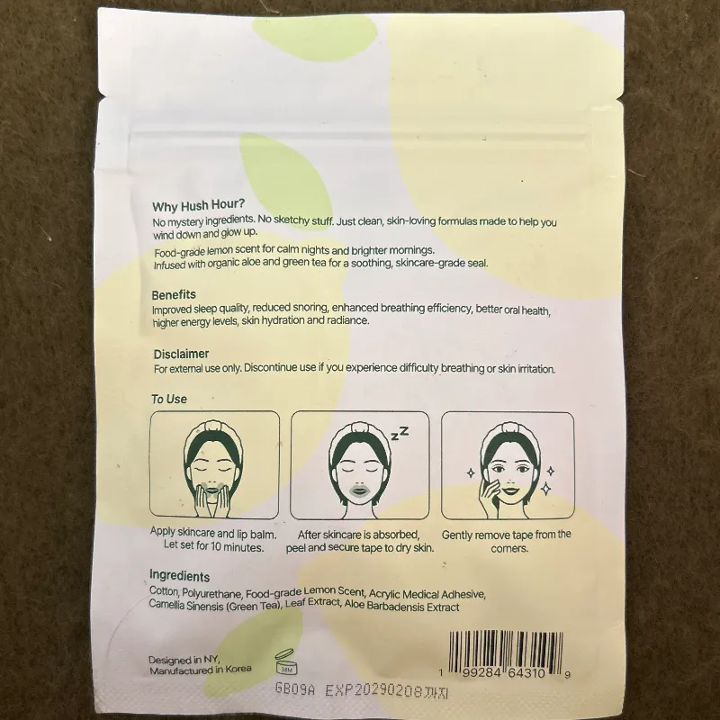 DEEP SLEEP MOUTH TAPE with calming organic aloe & green tea