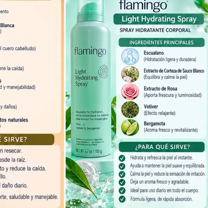 flamingo Light Hydrating Spray SPRAY HIDRATANTE CORPORAL