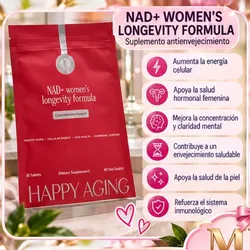 NAD+ WOMEN'S LONGEVITY FORMULA Suplemento antienvejecimiento