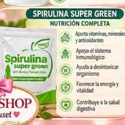 SPIRULINA SUPER GREEN NUTRICIÓN COMPLETA