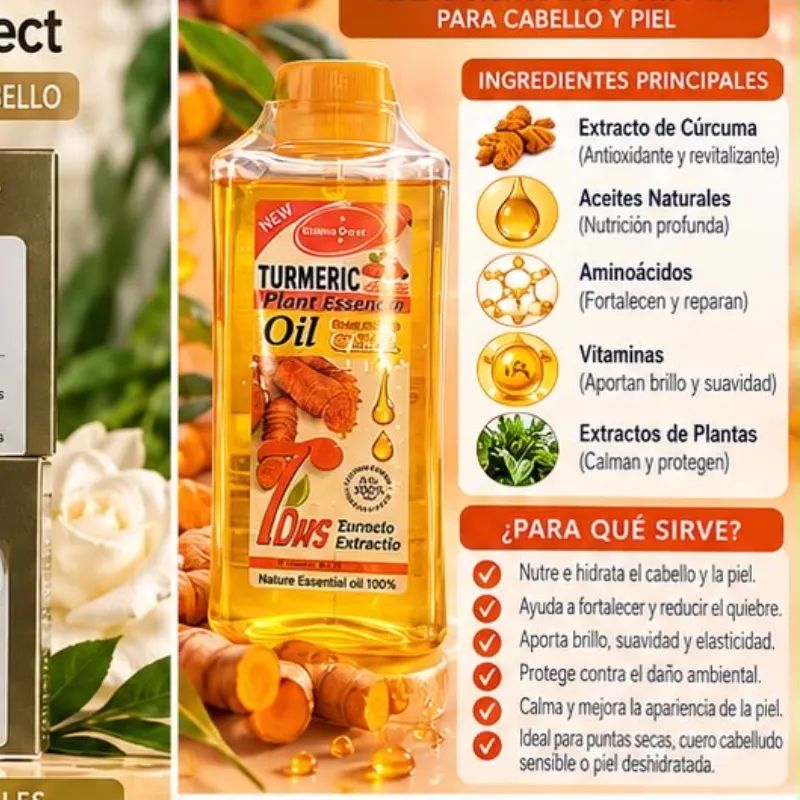 TURMERIC Plant Essence Oil ACEITE ESENCIAL DE CÚRCUMA