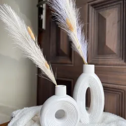 Conjuntos de jarrones estriados 