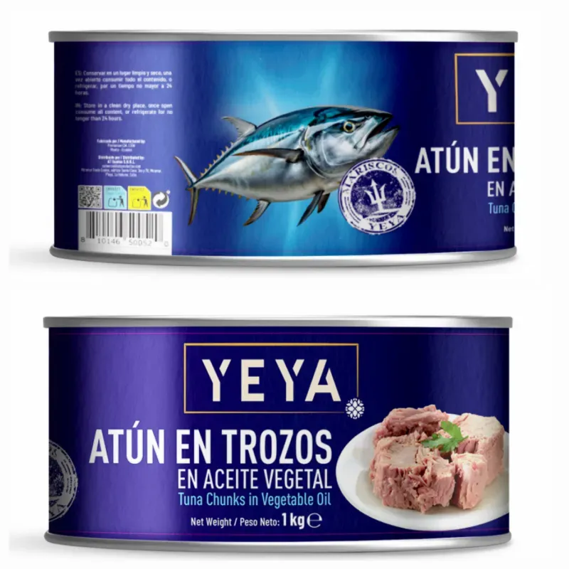 ATÚN EN TROZOS EN ACEITE VEGETAL 